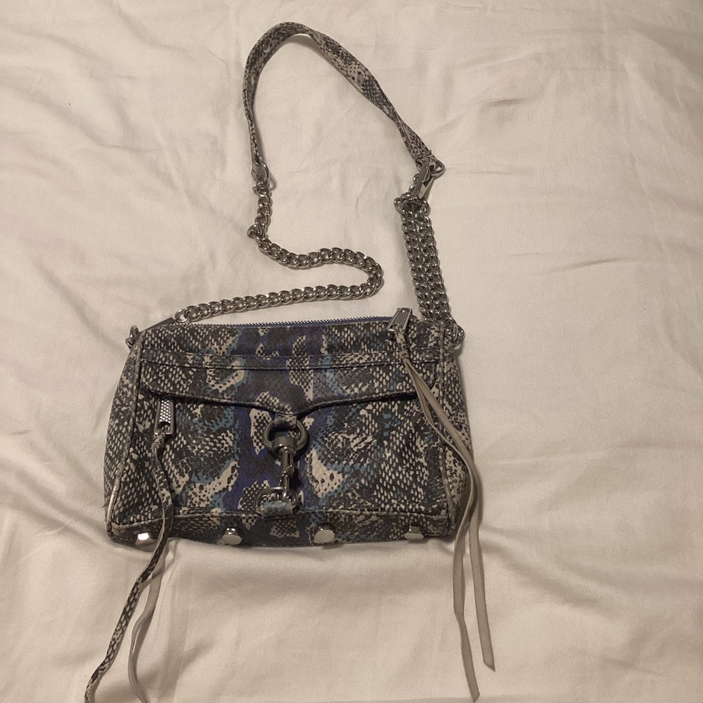Rebecca Minkoff Blue Python Crossbody - image 1